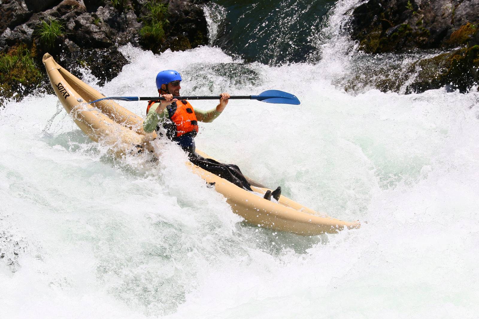 Kayaker on the Trinity River